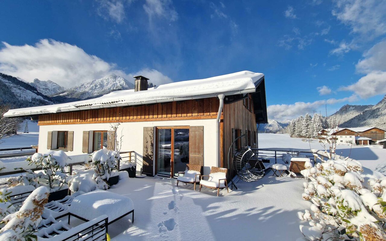 Dachterrasse Chalet Glückszeit Winter